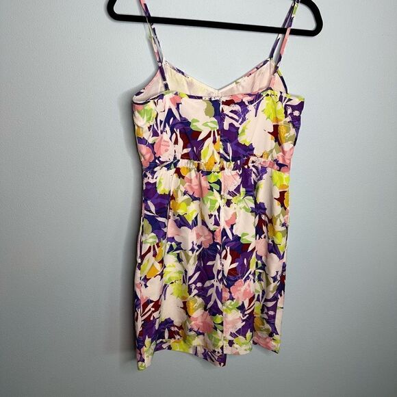 J Crew Spaghetti Strap Floral Dress Size 6 Multi Color with Pockets (K1) - Picture 4 of 9